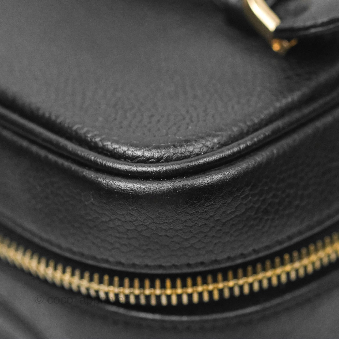 Chanel Vintage Vanity Case Black Caviar Gold Hardware