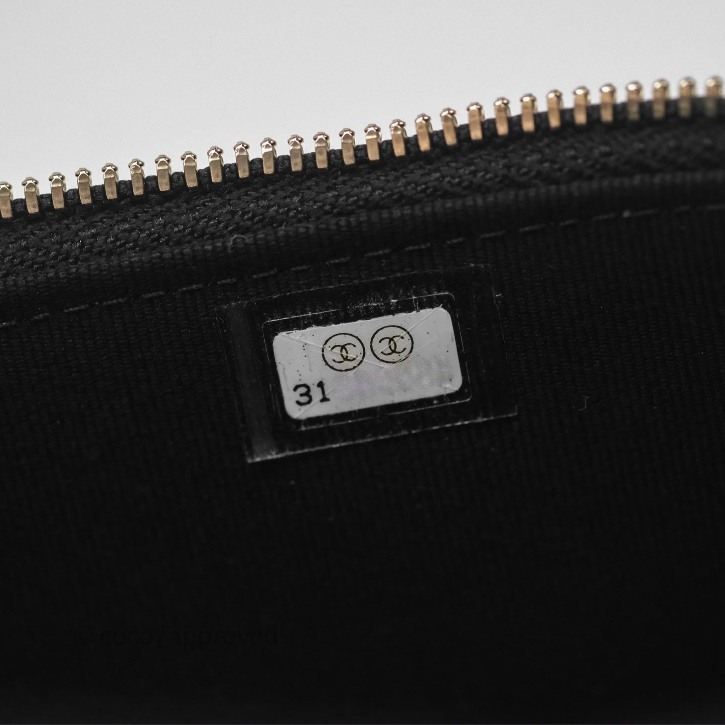 Chanel Classic Vanity Rectangular Top Handle With Chain Black Lambskin Gold Hardware