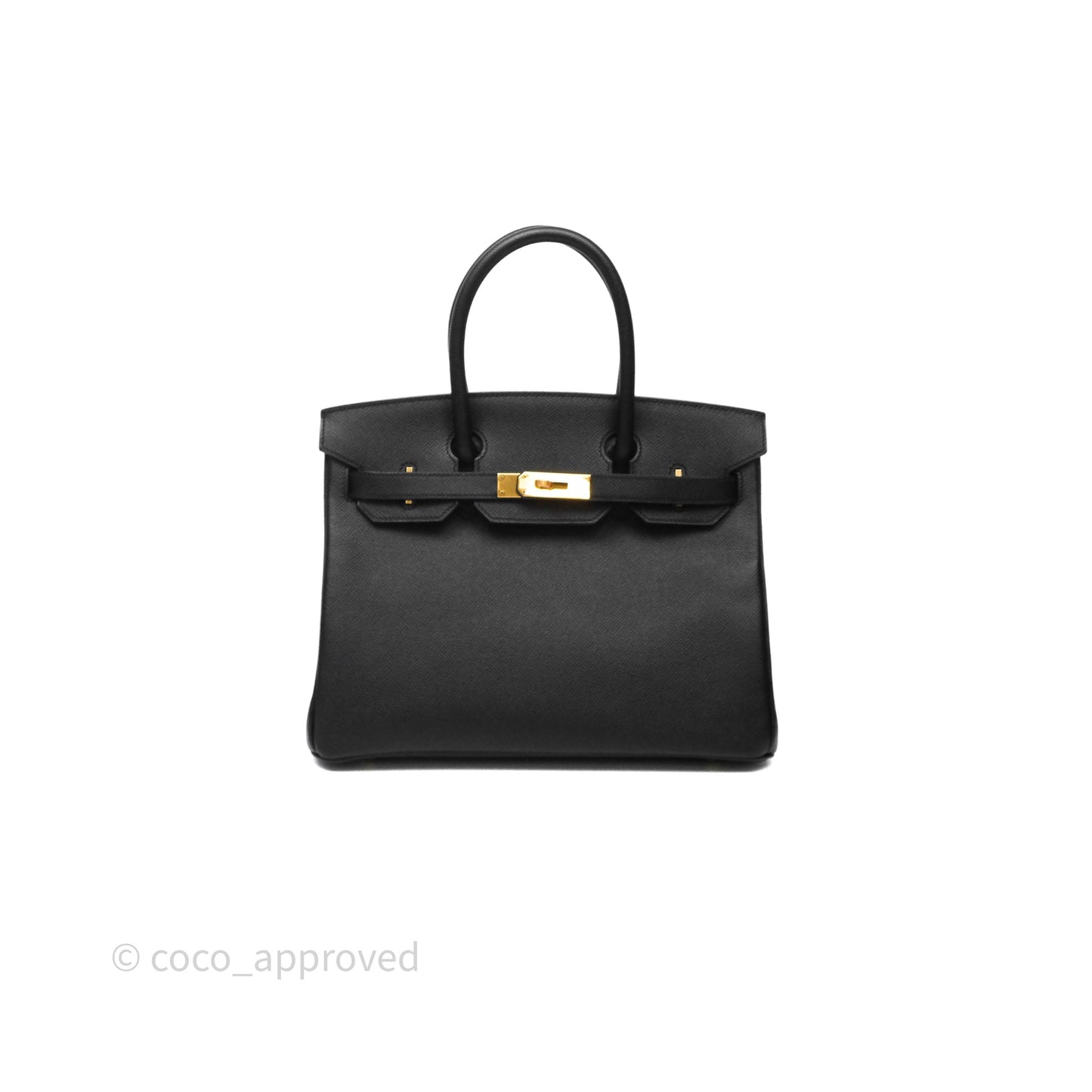Hermès Birkin 30 Black Noir 89 Epsom Gold Hardware
