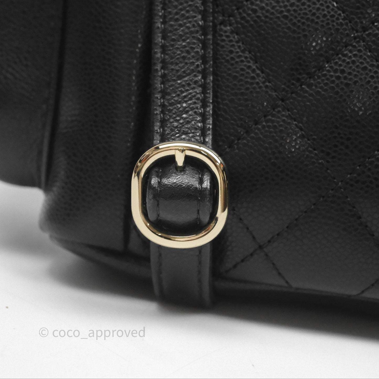 Chanel Small Duma Backpack Caviar Black Gold Hardware