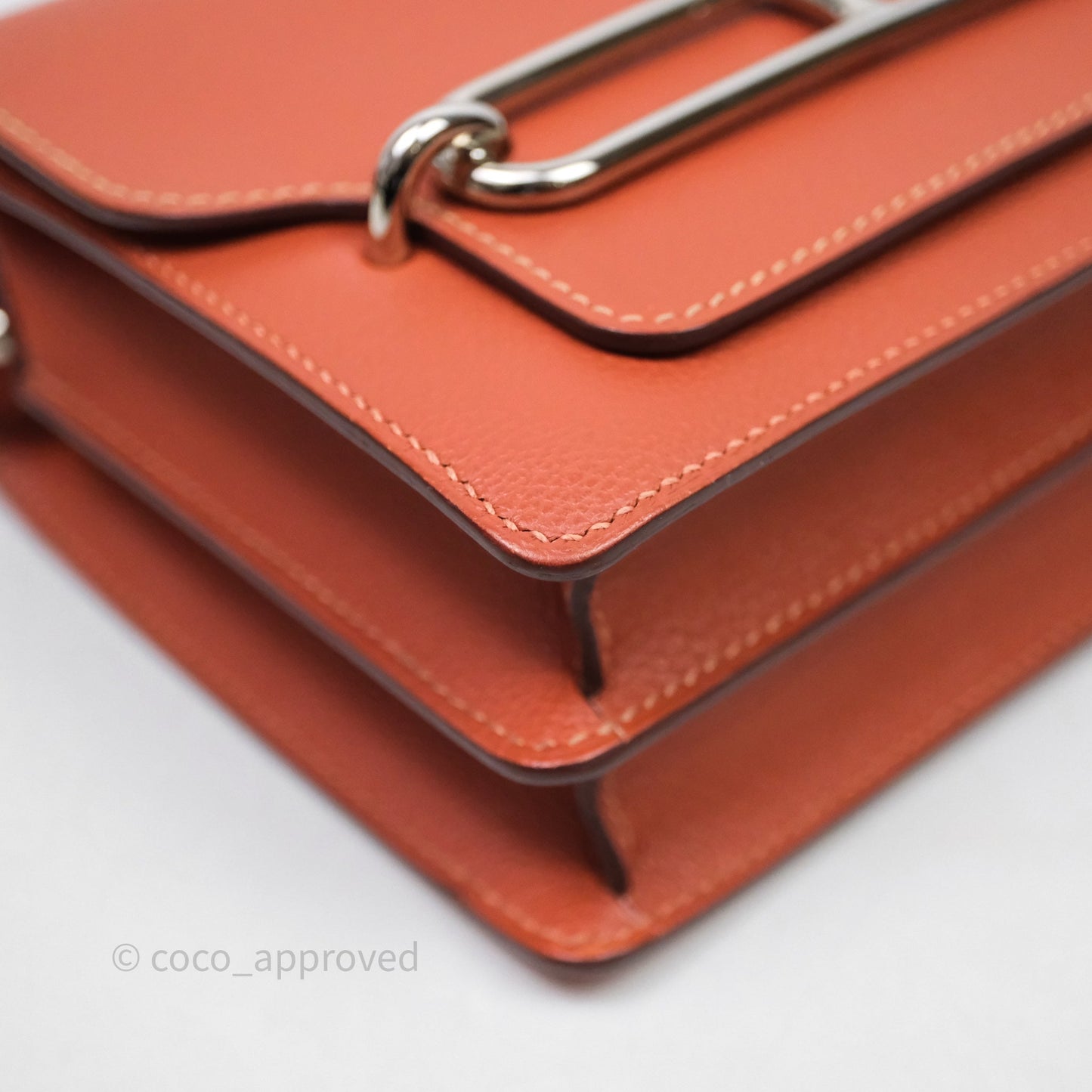 Hermès Roulis Mini 18 Evercolor AH Brush/ Rose Jaipur T5 Palladium Hardware