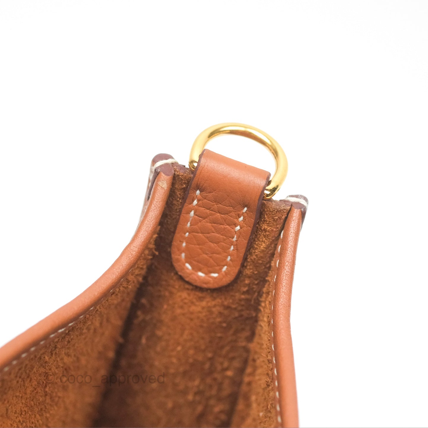 Hermès Mini Evelyne 16 Gold Clemence Gold Hardware
