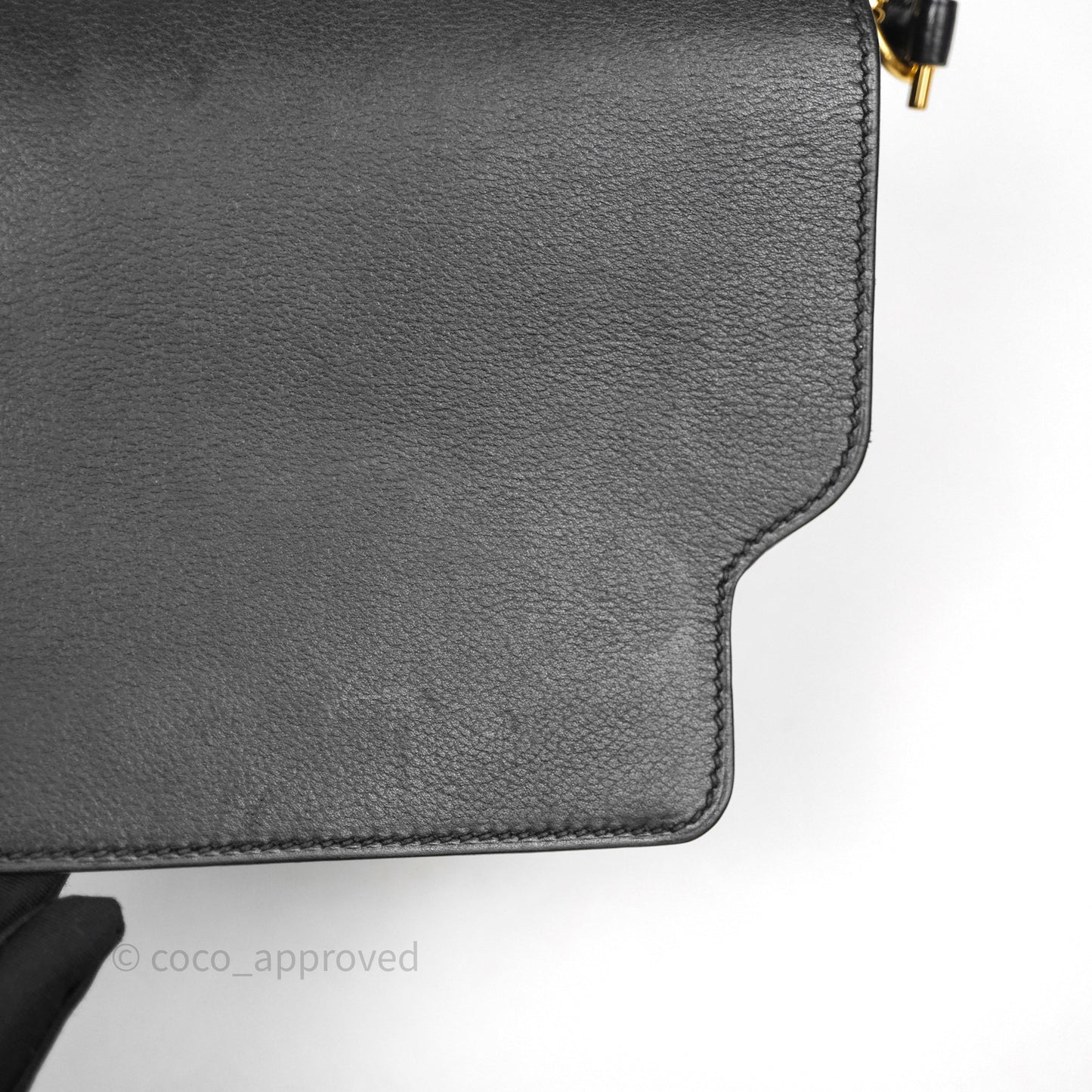 Hermès Roulis Mini 18 Black Veau Evergrain Gold Hardware