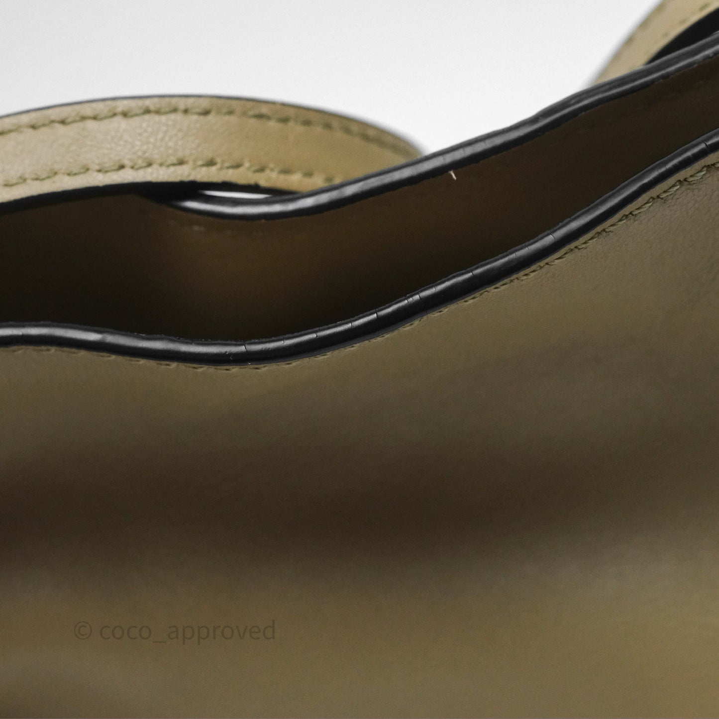 Loewe Mini Flamenco Clutch in Nappa Calfskin Clay Green