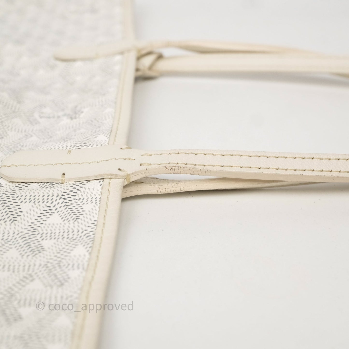 Goyard St Louis Tote PM White