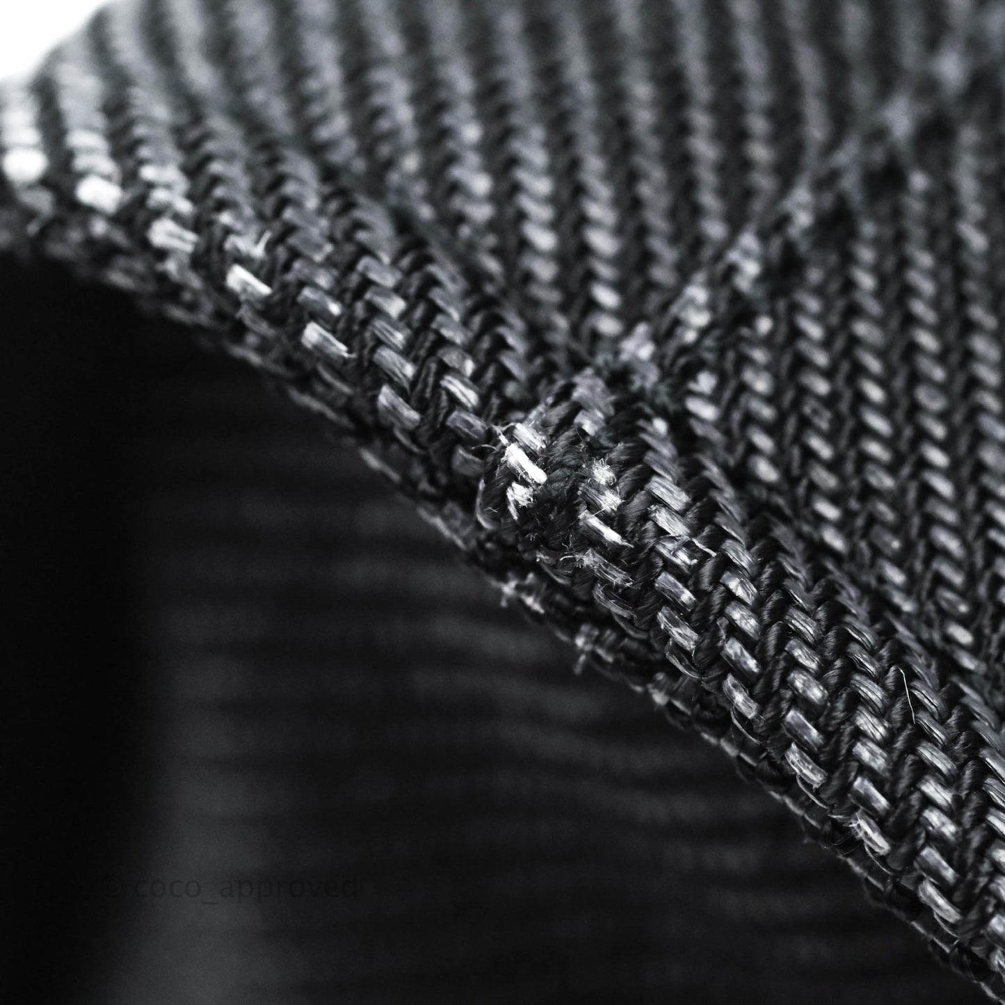 Chanel Large Deauville Charcoal Grey Canvas