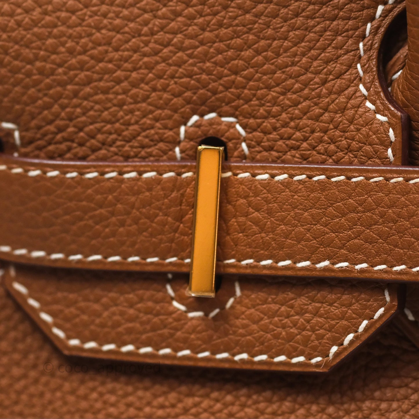 Hermès Birkin 30 Retourne Gold 37 Togo Gold Hardware
