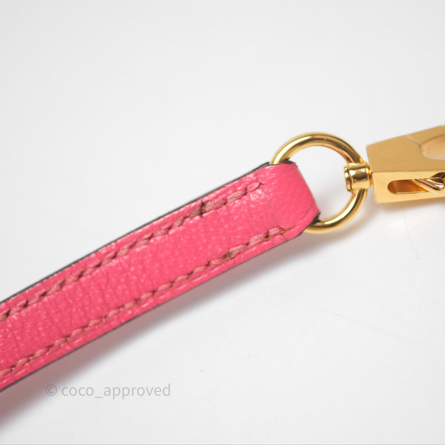 Hermès Mini Kelly II Rose Lipstick U5 Chevre Mysore Gold Hardware
