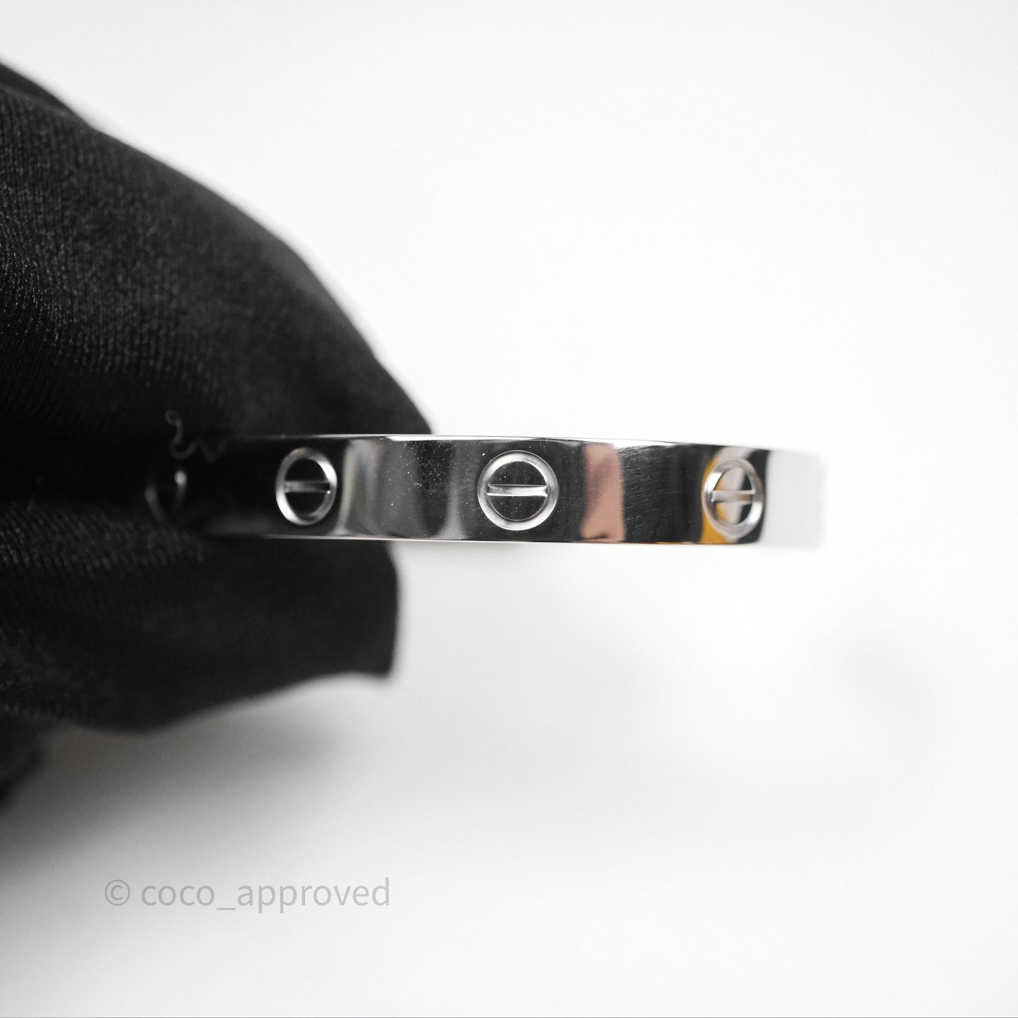 Cartier Love Bracelet Open Classic Model White Gold