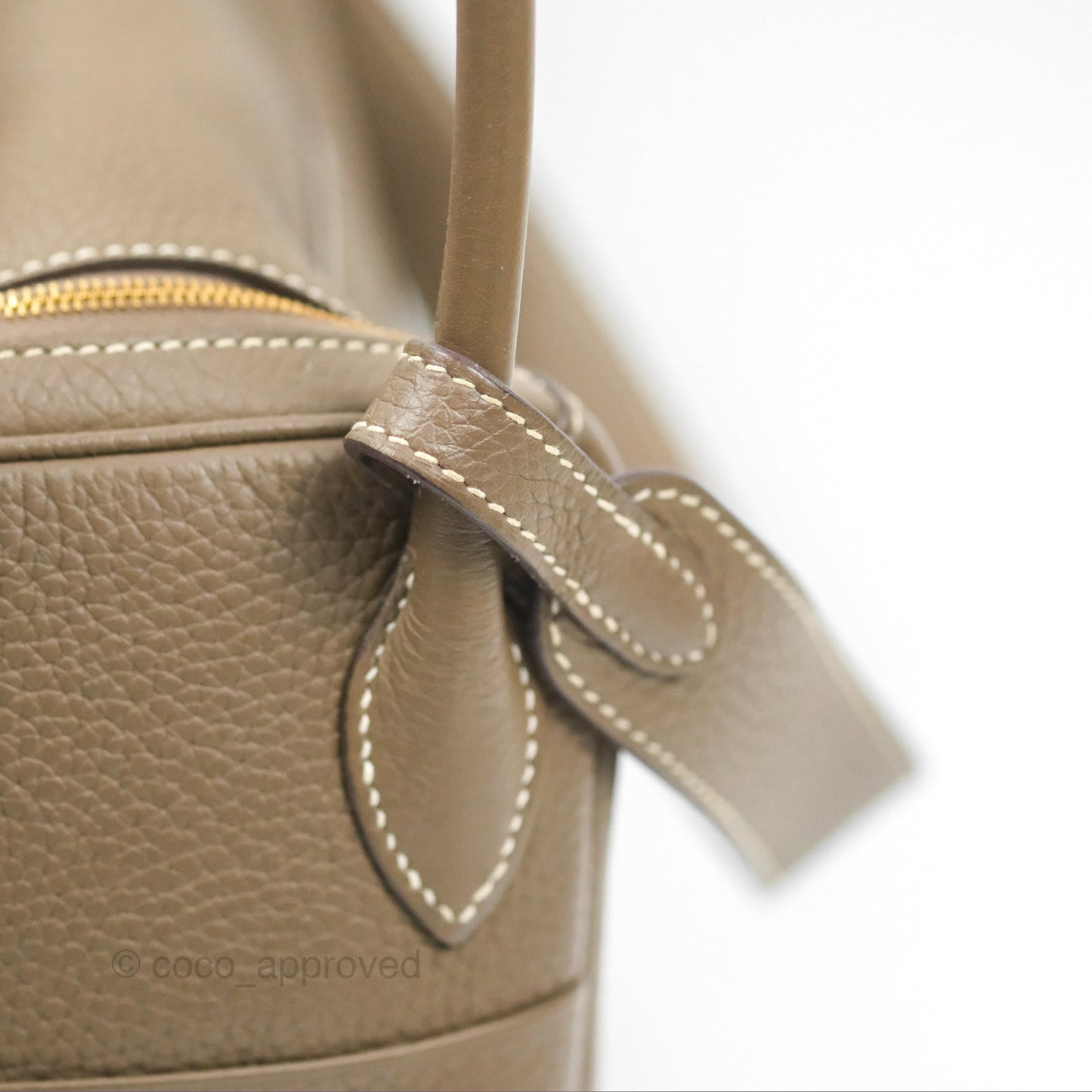 Hermès Lindy 26 Etoupe Clemence Gold Hardware