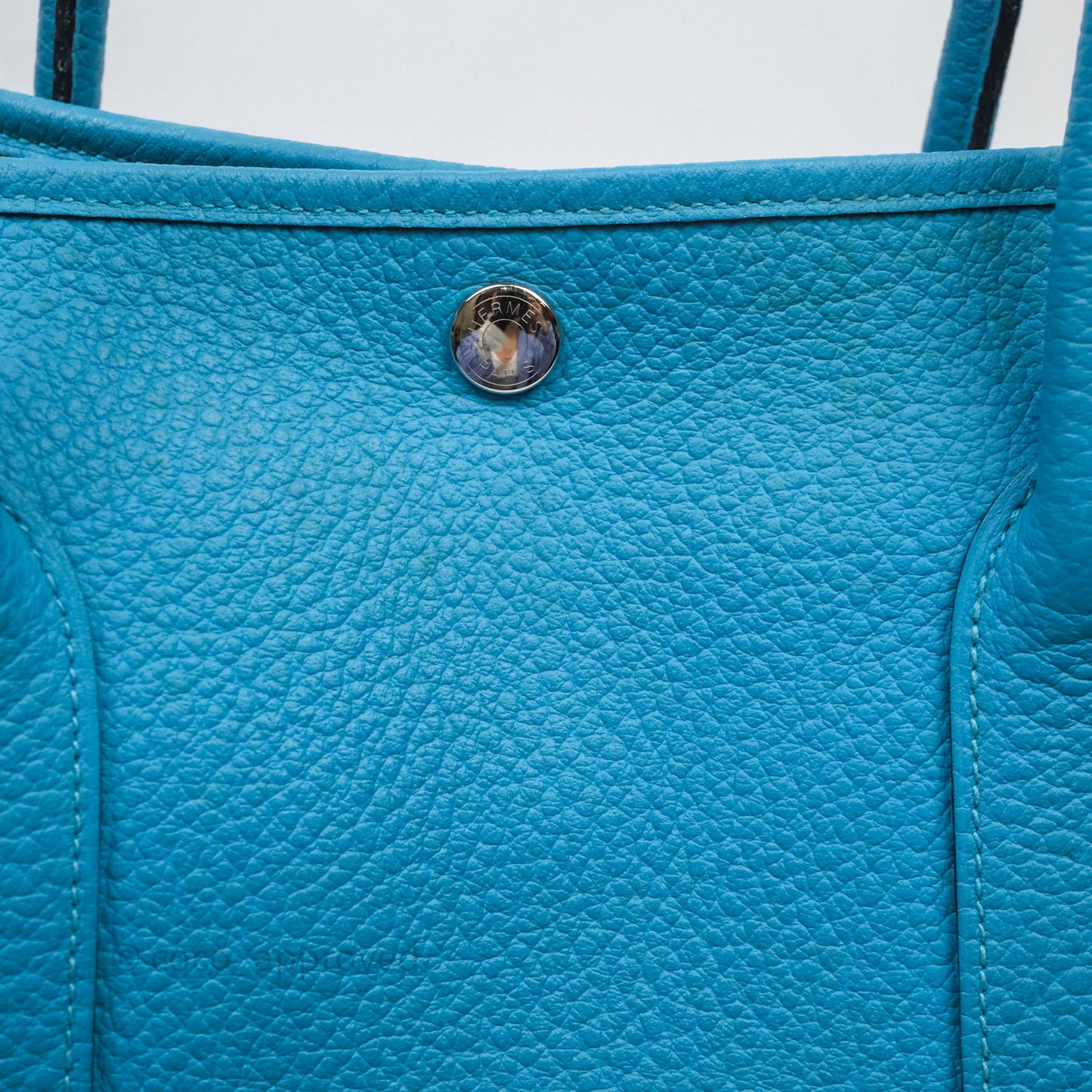 Hermès Garden Party 36 Celeste 7N Palladium Hardware