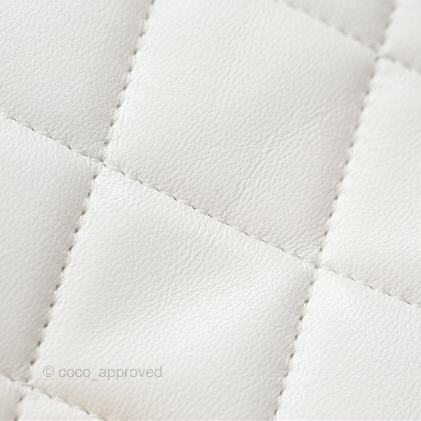 Chanel Quilted My Perfect Mini With Pearl White Lambskin Aged Gold Hardware 21K
