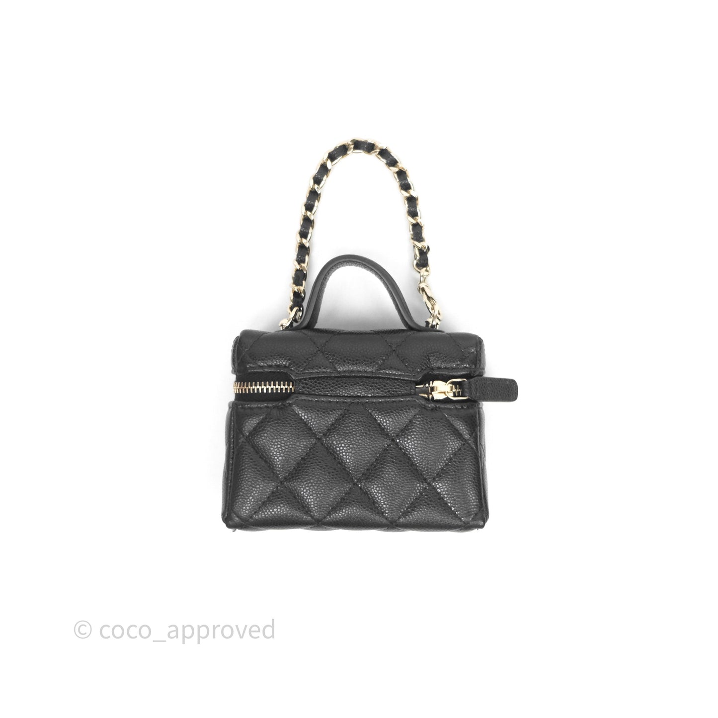 Chanel Classic Black Caviar Mini Bag Charm