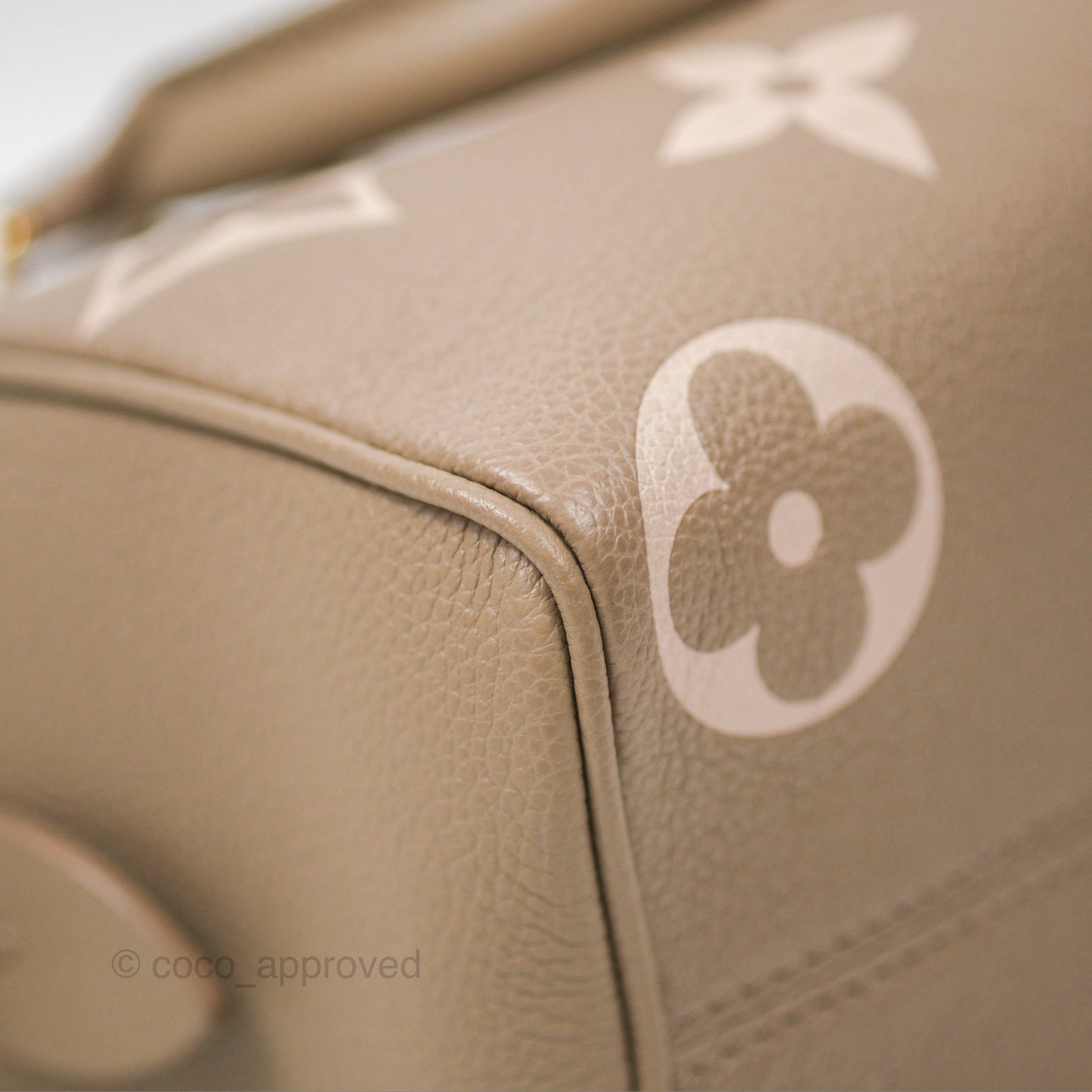 Louis Vuitton Speedy Bandoulière 20 Monogram Empreinte Tourterelle/Cream