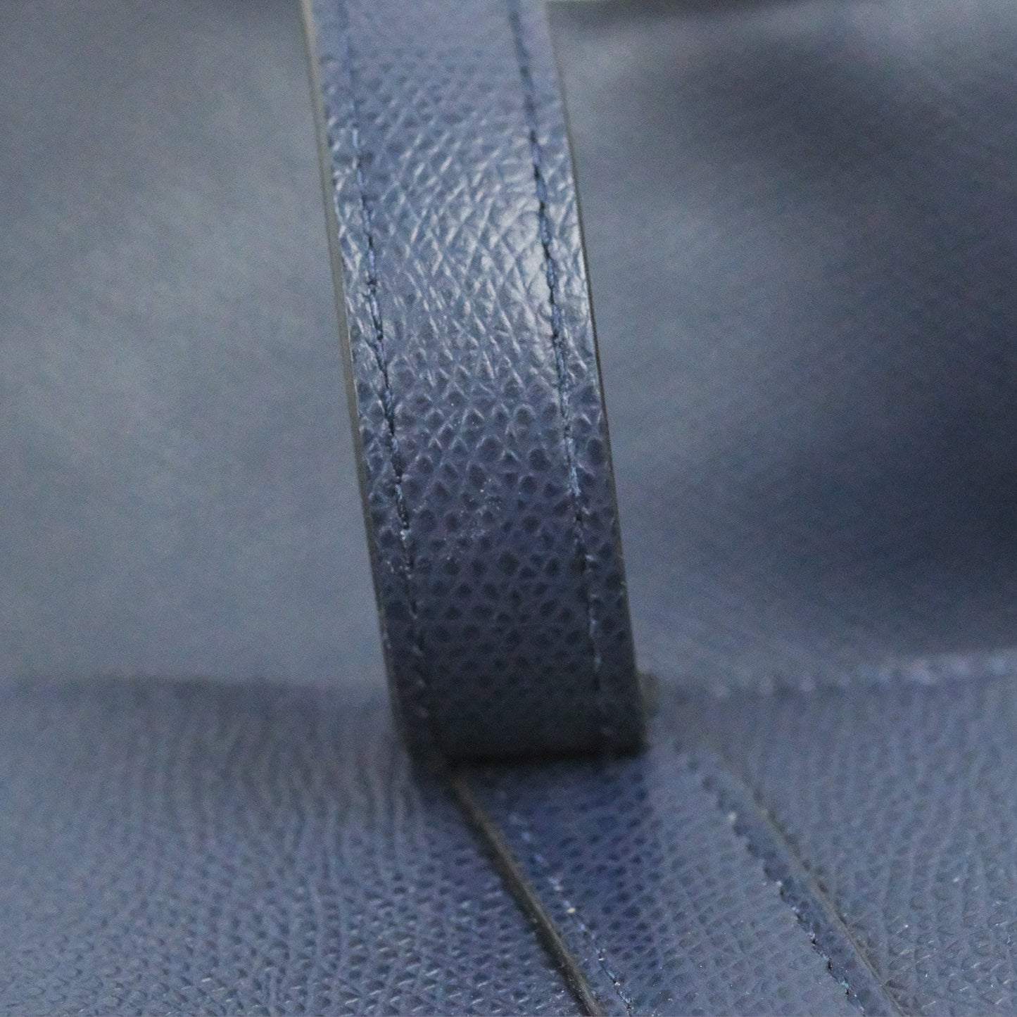 Christian Dior Saddle Bag Navy Grained Calfskin Gold Hardware