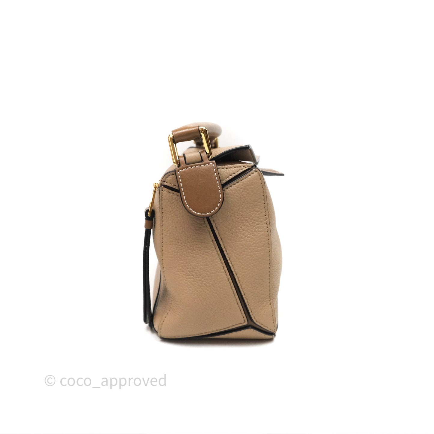 Loewe Small Puzzle Bag Sand Mink Grained Calfskin