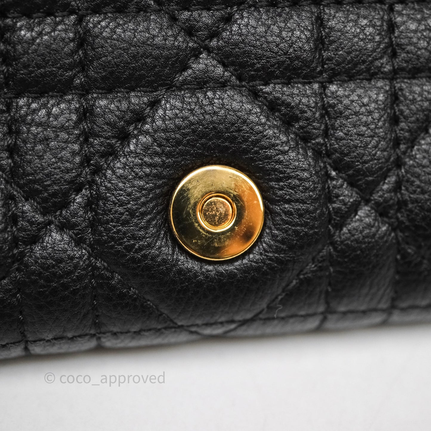 Dior Caro Glycine Wallet Black Supple Cannage Calfskin Gold Hardware