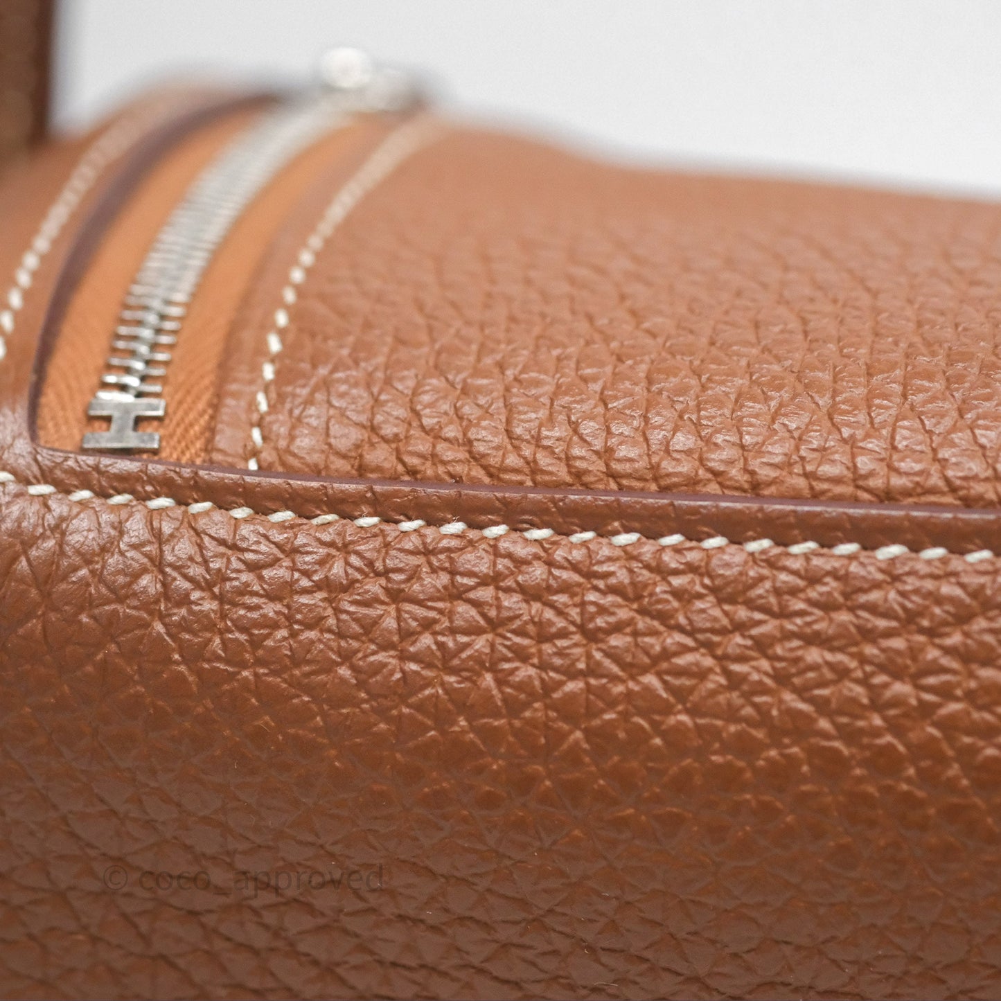 Hermès Mini Lindy 20 Gold Clemence Palladium Hardware