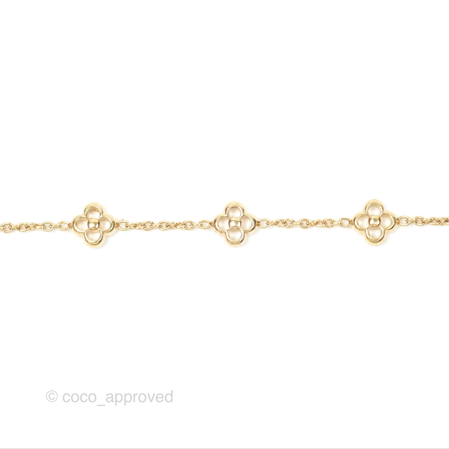 Louis Vuitton Flower Full Bracelet Gold Tone