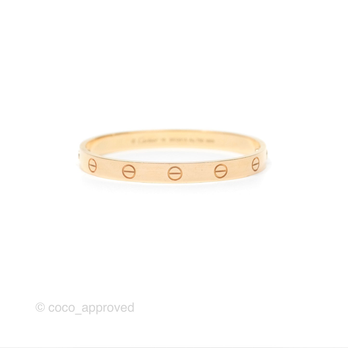 Cartier Love Bracelet Rose Gold Size 16