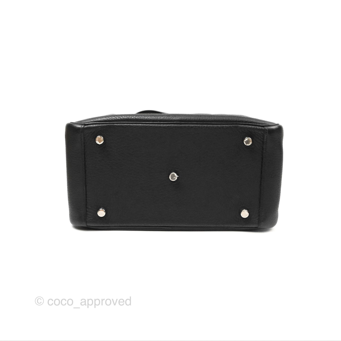 Hermès Lindy 26 Black Clemence Silver Hardware