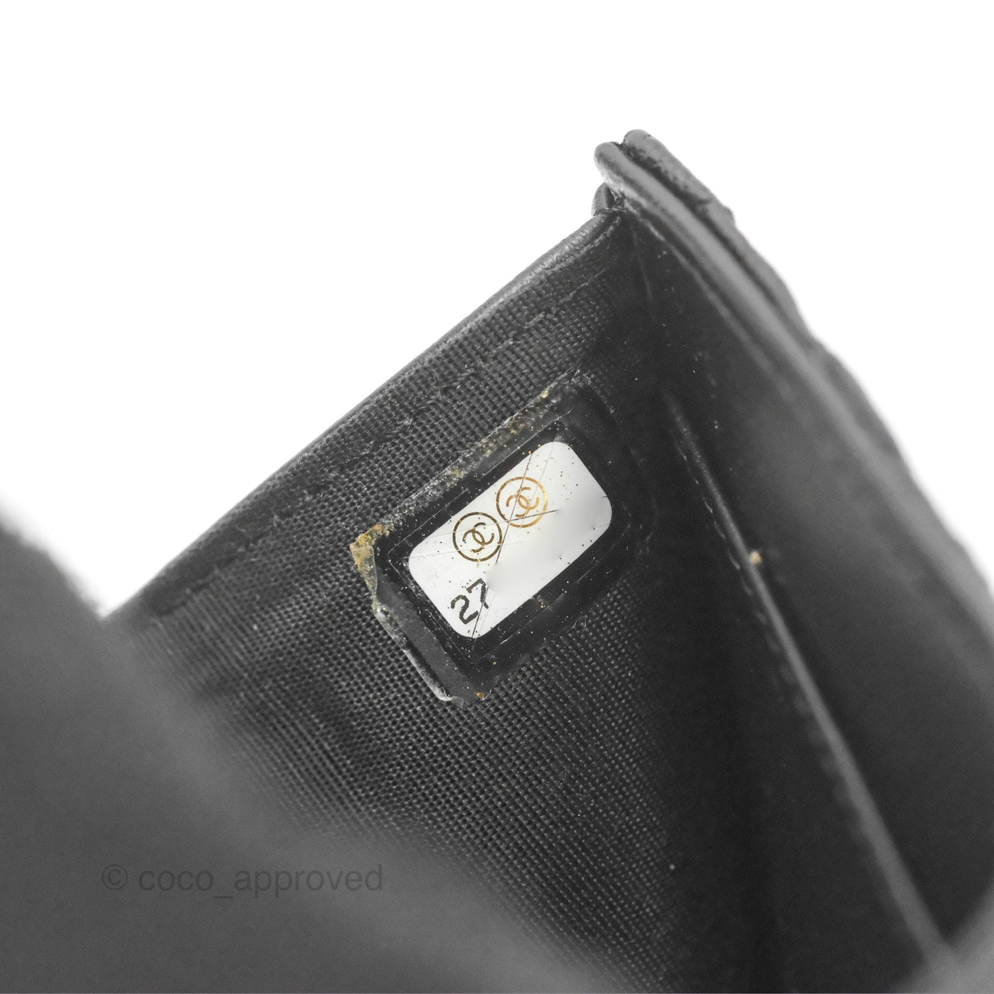 Chanel Quilted Small Boy Flap Wallet Black Caviar Gold Hardware
