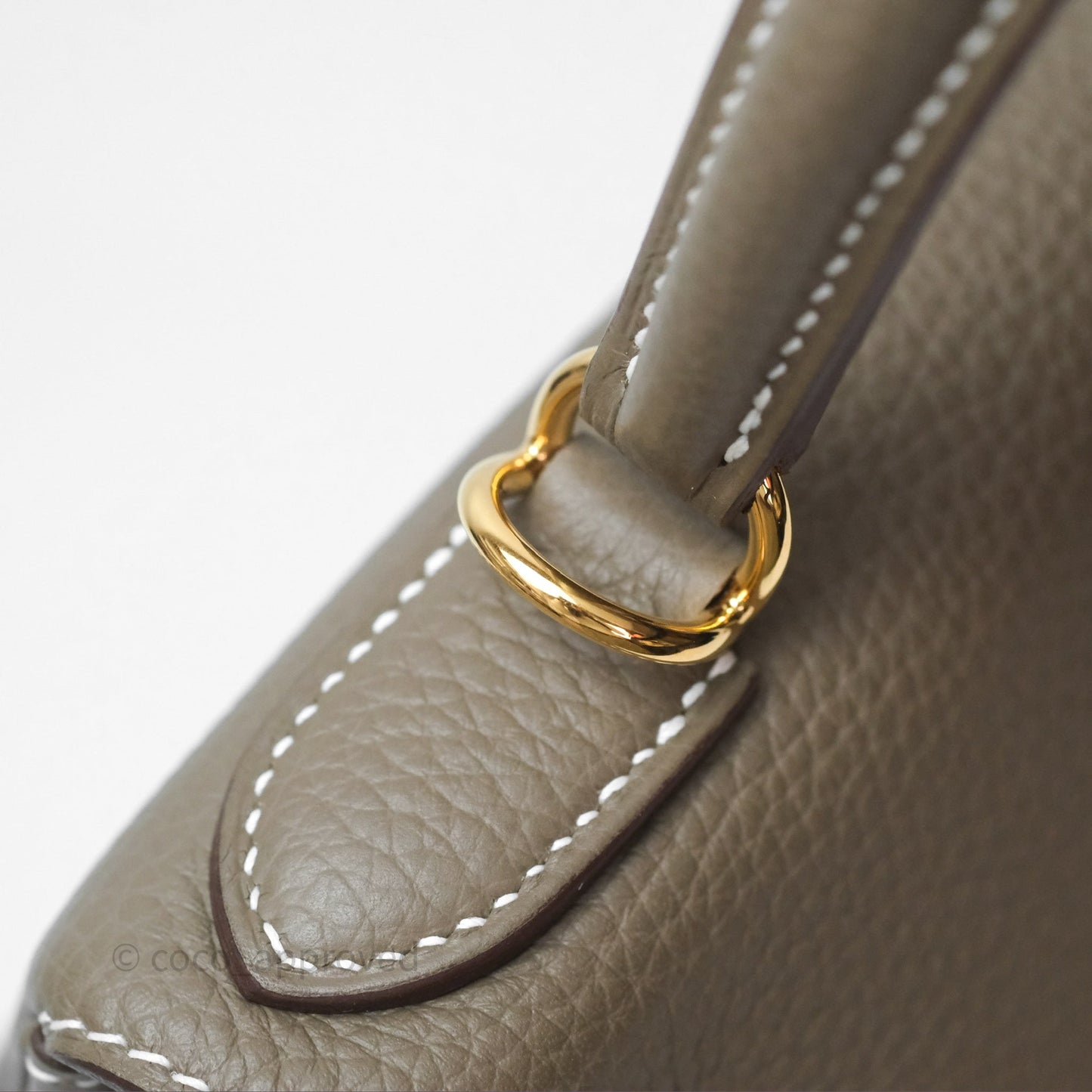 Hermès Kelly II 28 Retourne Etoupe 18 Clemence Gold Hardware