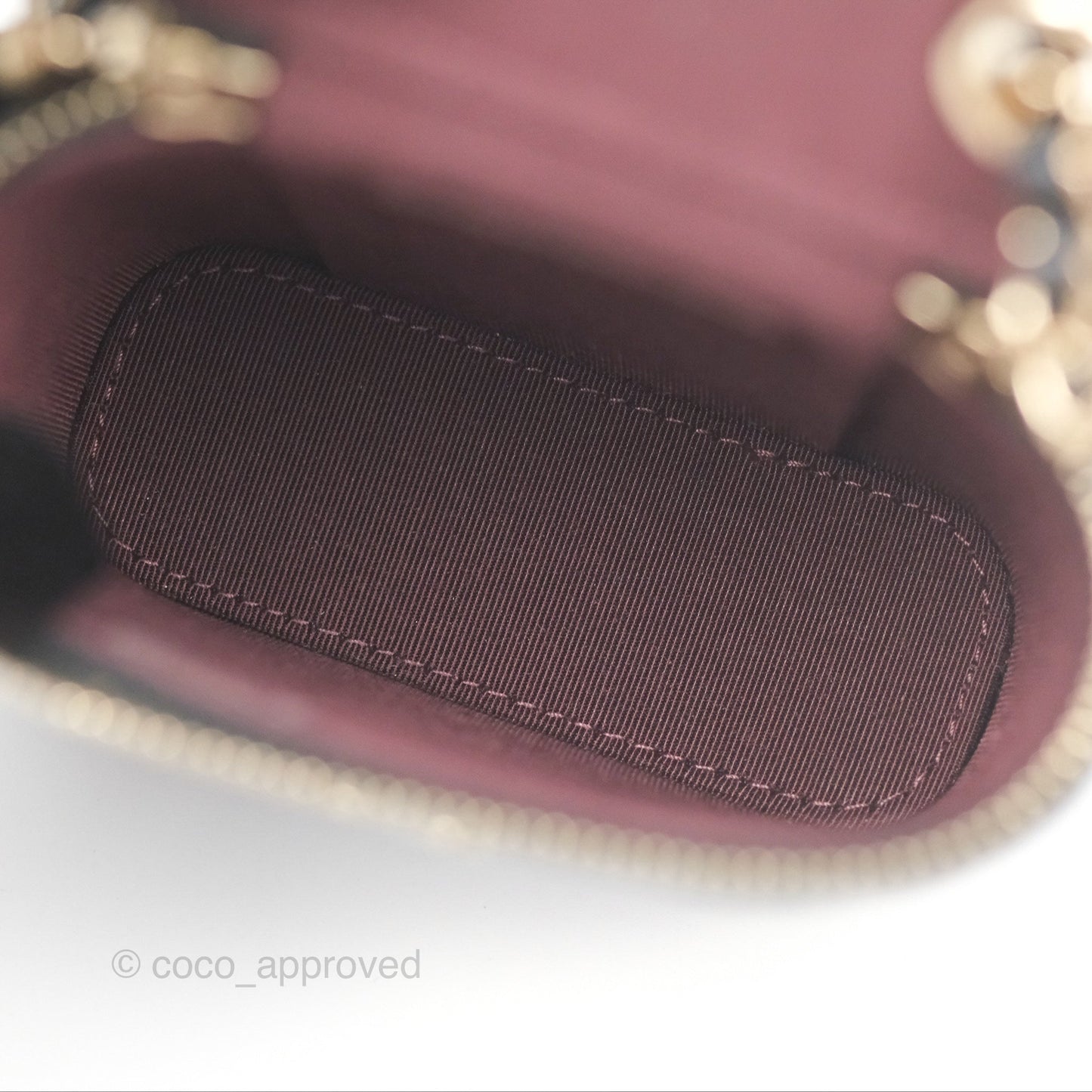 Chanel Classic Mini Vanity With Chain Black Caviar Gold Hardware