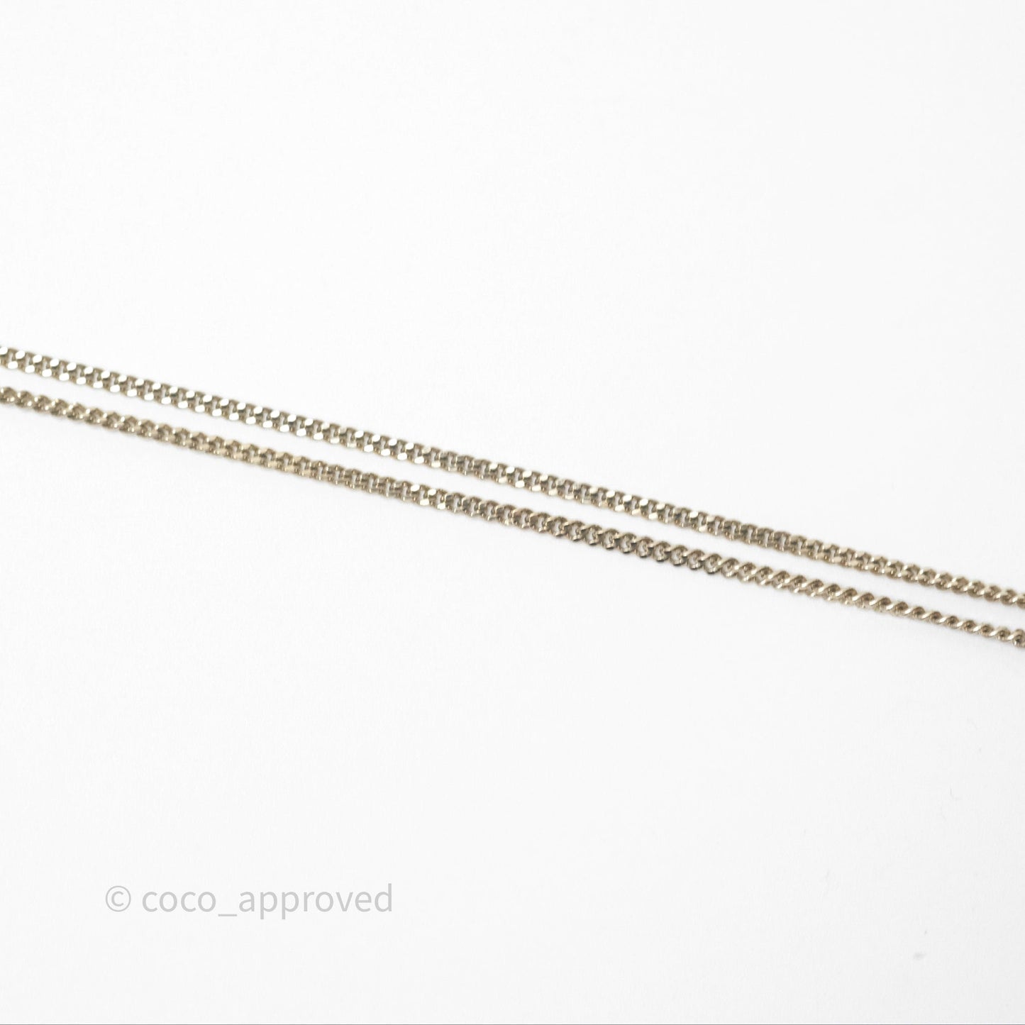 Chanel CC Black Flap Bag Pendant Necklace Gold Tone