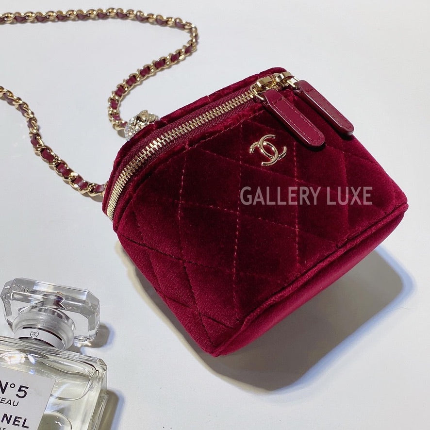 No.3309-Chanel Pearl Crush Clutch With Chain