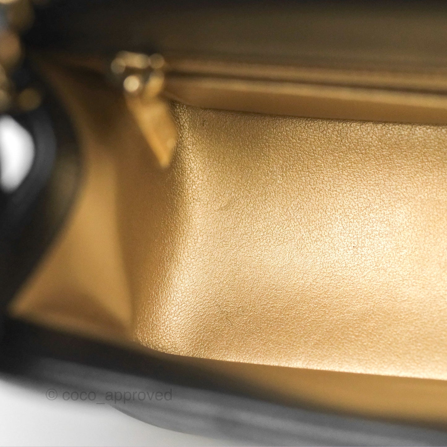Chanel Ball Crush Mini Rectangular Black Lambskin Gold Hardware 23C