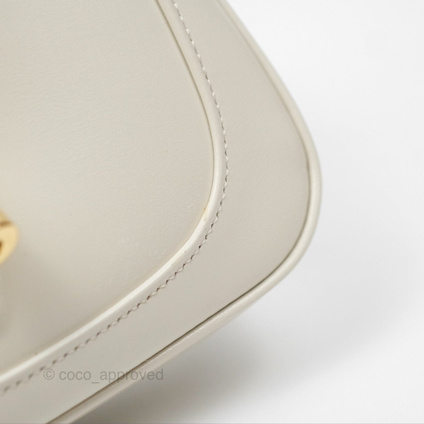 Gucci Jackie 1961 White Mini Shoulder Bag Gold Hardware