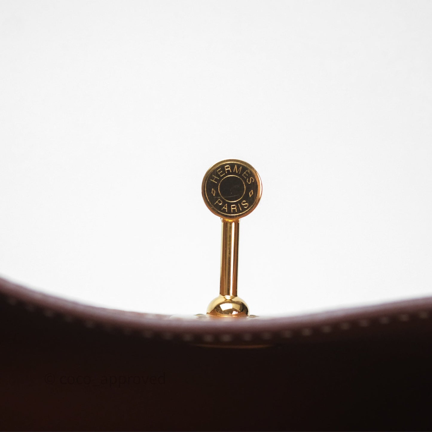 Hermès Mini Lindy 20 Fauve 34 Barenia Gold Hardware