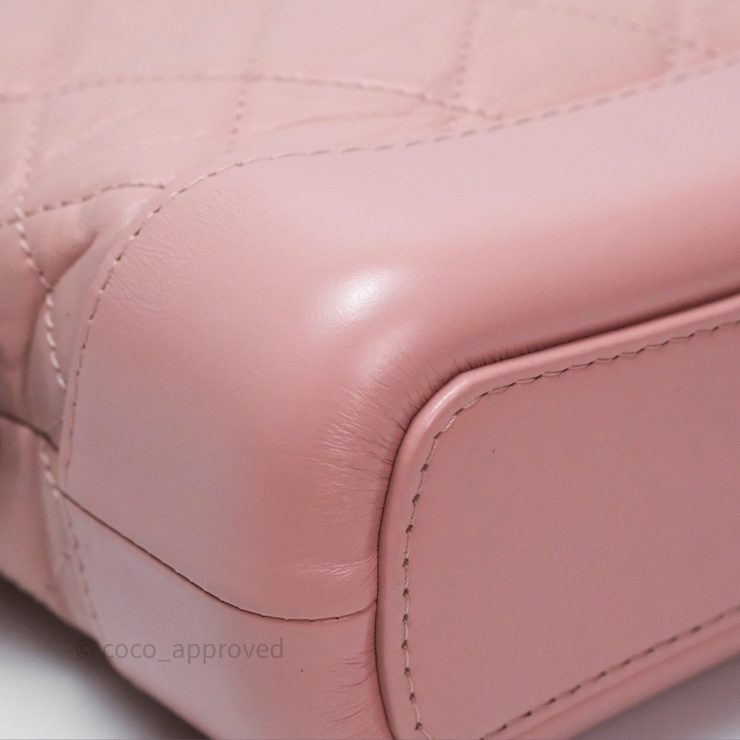 Chanel Small Gabrielle Hobo Quilted Pink Aged Calfskin
