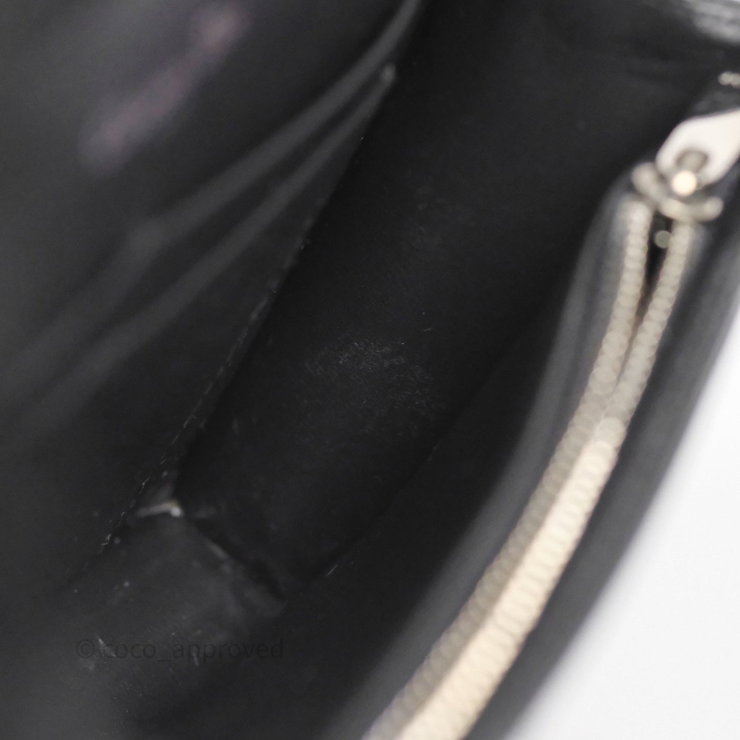 Christian Dior Diorama Wallet on Chain Metallic Silver