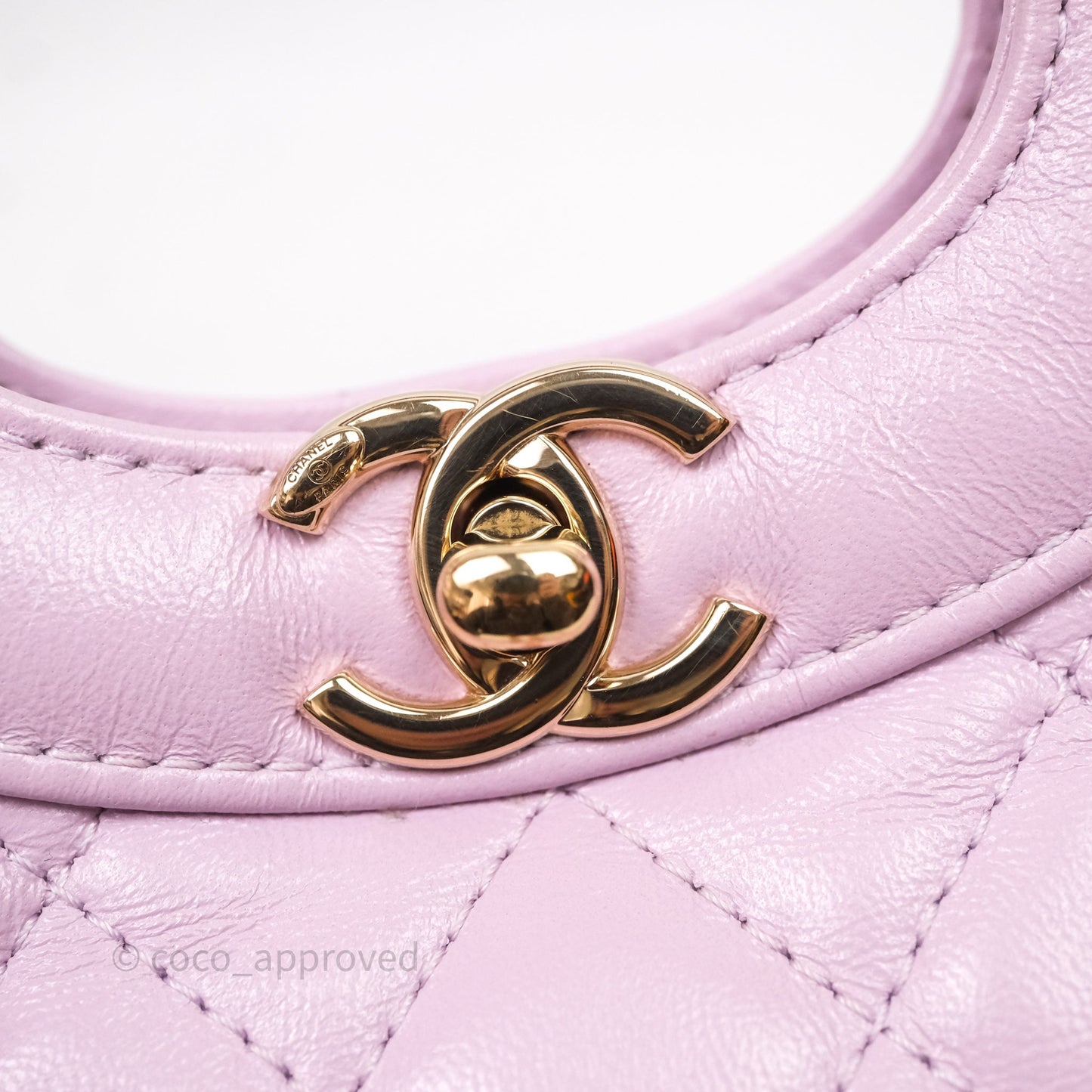 Chanel 31 Mini Lilac Shiny Lambskin Gold Hardware