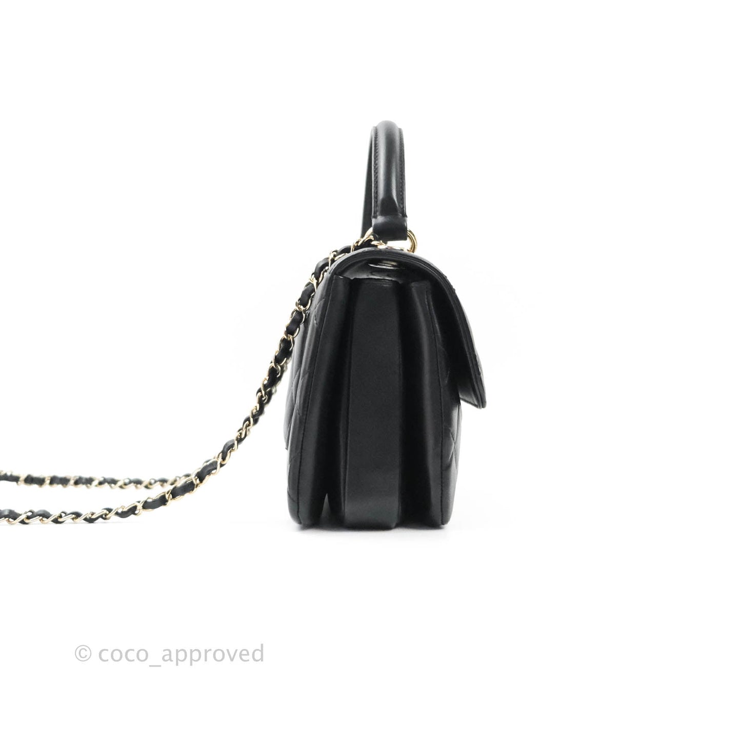 Chanel Trendy CC Small Black Lambskin Gold Hardware