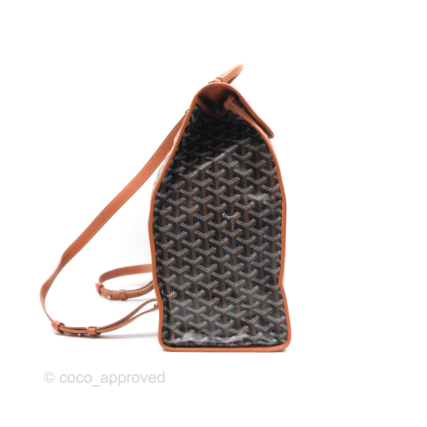 Goyard Saint Léger Backpack Black/ Tan
