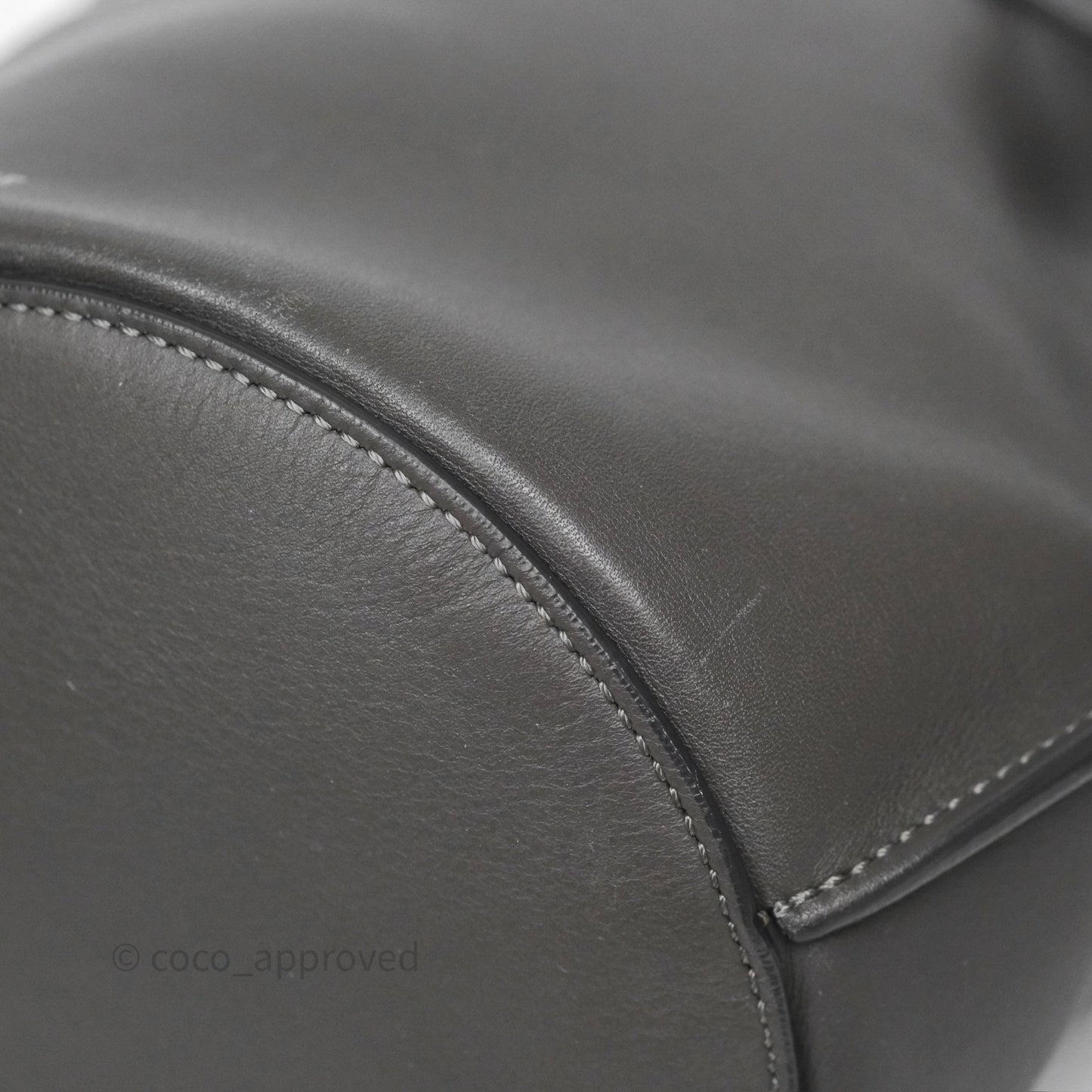 Celine Big Bag Nano Bucket Grey Smooth Calfskin