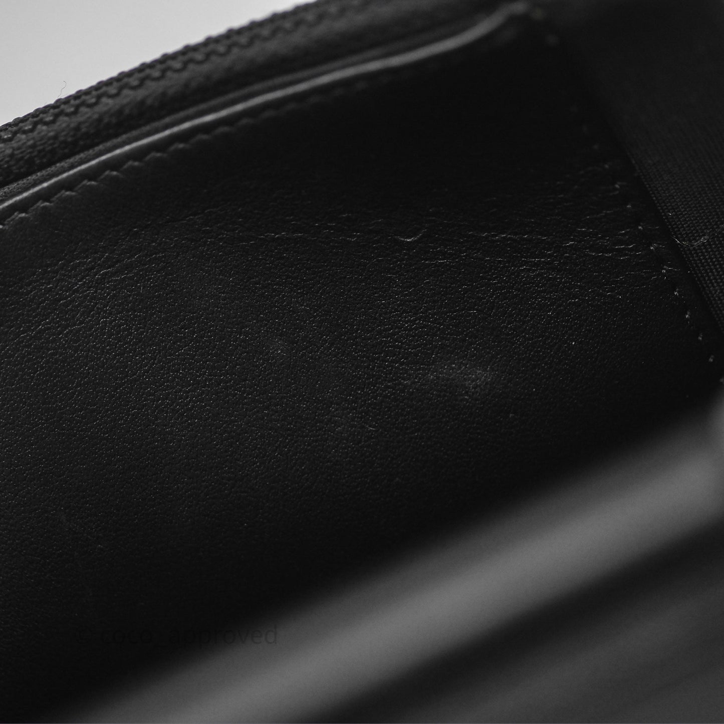 Chanel Quilted Boy Wallet on Chain WOC Black Caviar Ruthenium Hardware