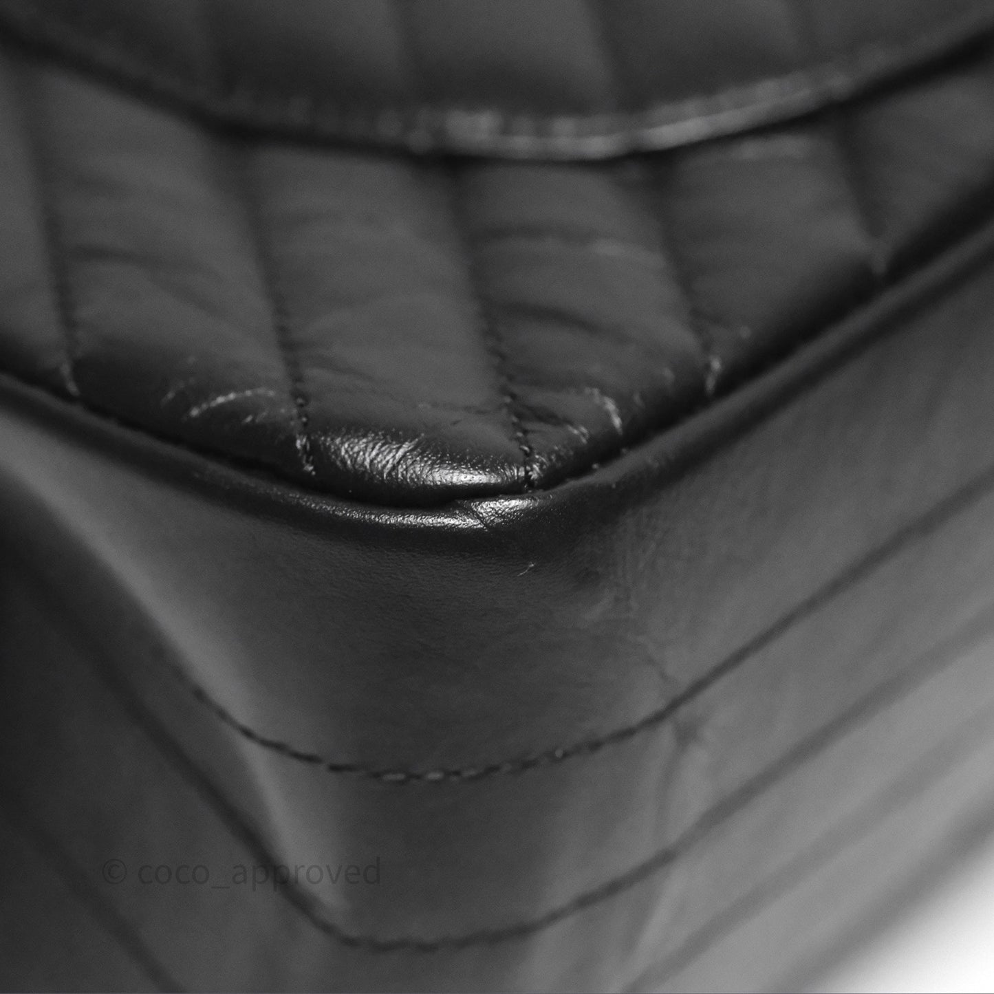 Chanel Reissue 225 Chevron Aged Calfskin So Black
