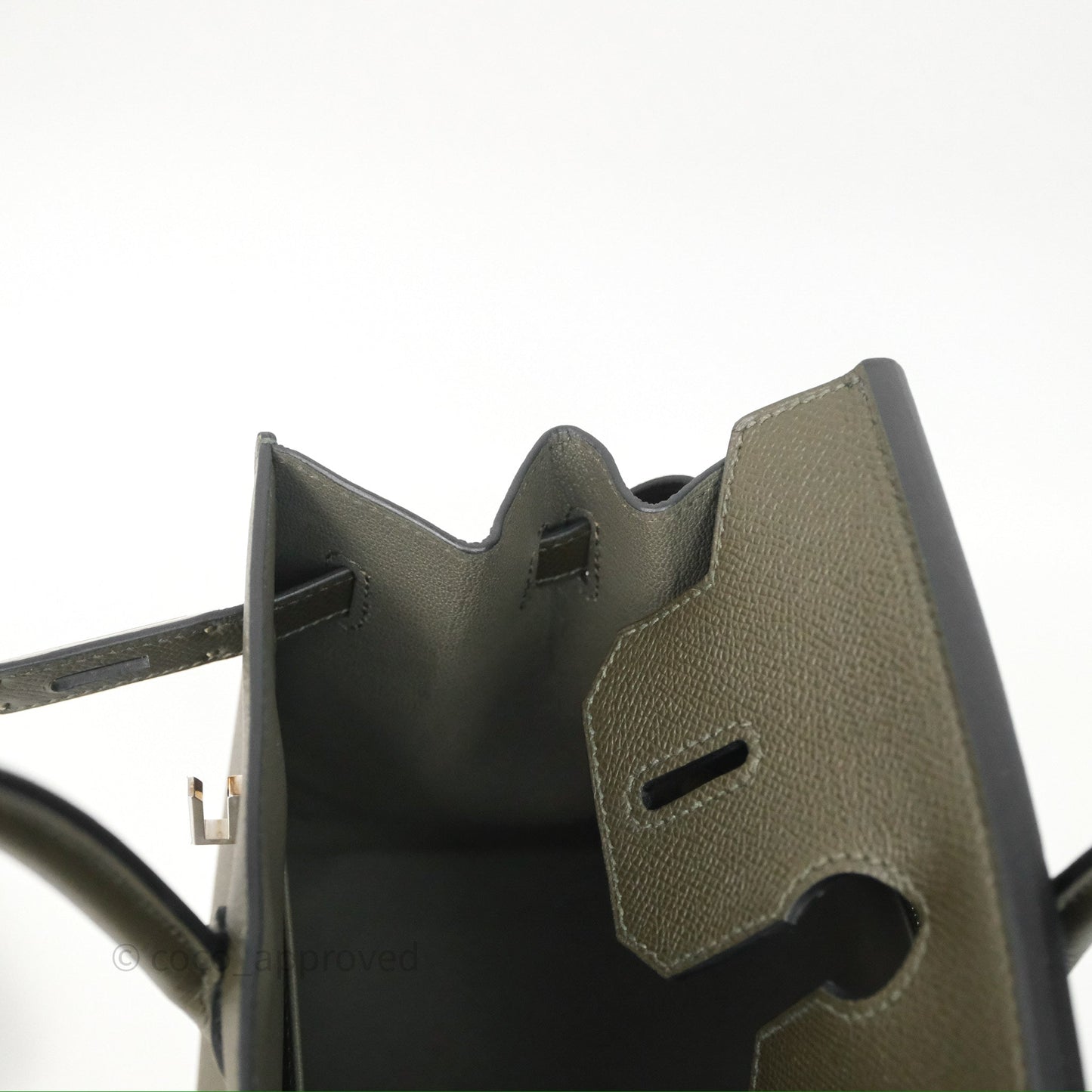 Hermès Birkin 30 Vert de Gris C6 Epsom Sliver Hardware