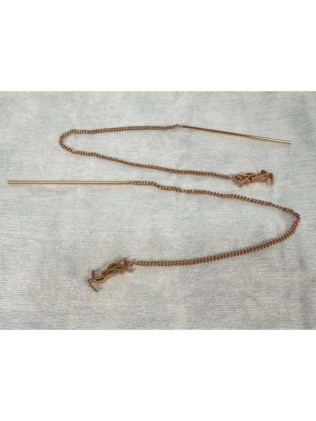 Luxury Saint Laurent Opium YSL Long Threader Earrings