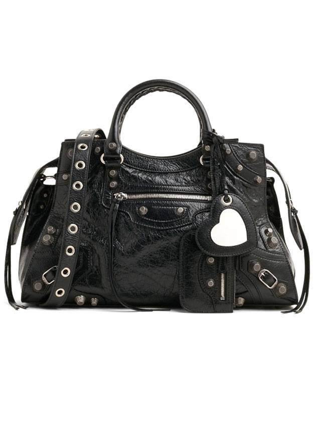 Luxury Balenciaga Neo Cagole City Tote Bag Black