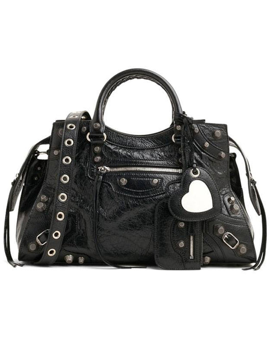 Luxury Balenciaga Neo Cagole City Tote Bag Black