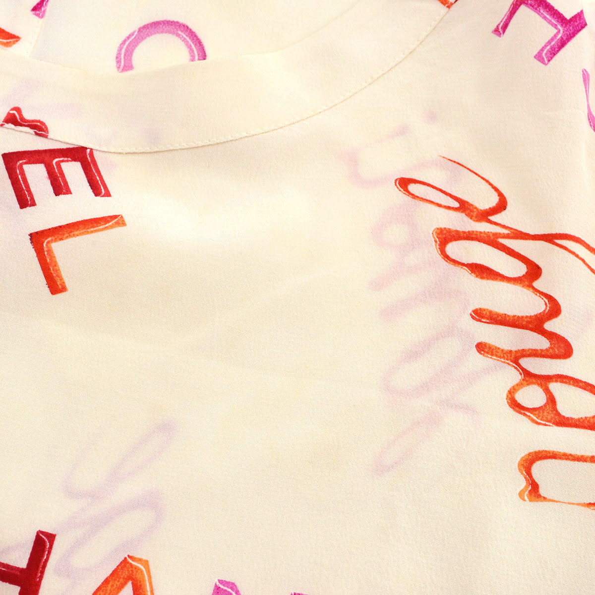 Luxury Chanel 1996 Spring logo-print silk T-shirt #40