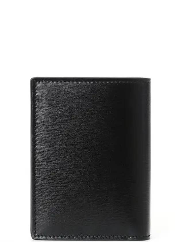 Luxury Saint Laurent Monogram Gold Hardware Bifold Wallet Black
