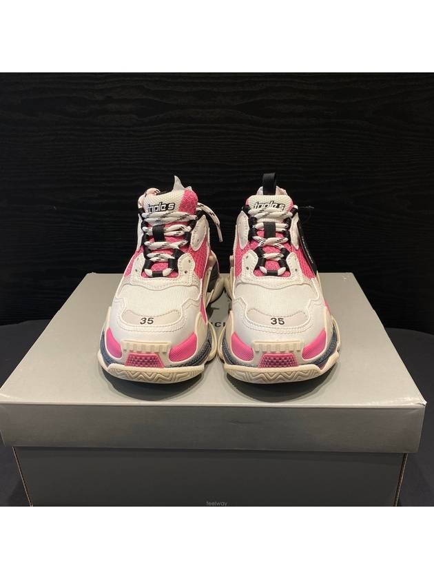 Luxury Balenciaga WoMen's Triple S Low Top Sneakers Pink