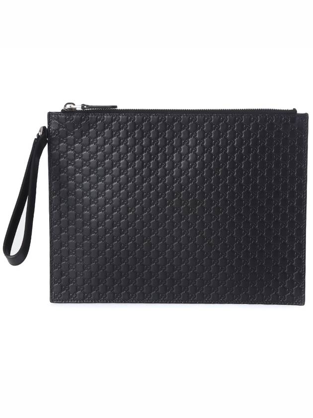 Luxury Gucci Trending 2025 GG Micro Ssima Strap Clutch Bag Black