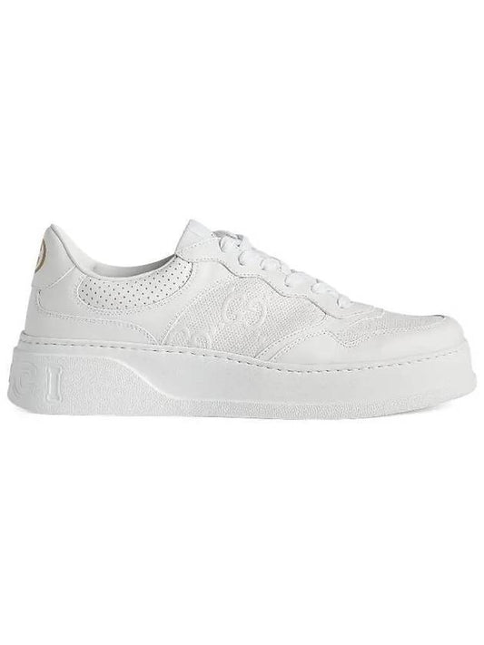 Luxury Gucci Trending 2025 GG Emboss Low Top Sneakers White